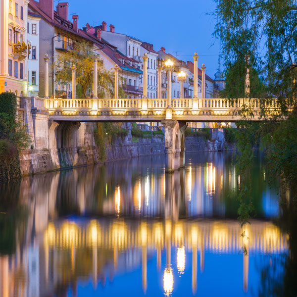 Cobblers Bridge in Ljubljana, photo: Matej Kastelic